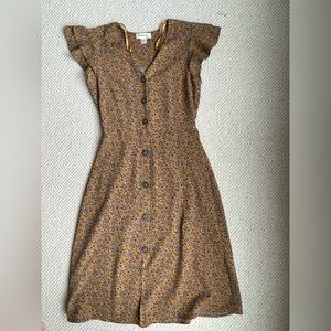 Monteau floral midi dress